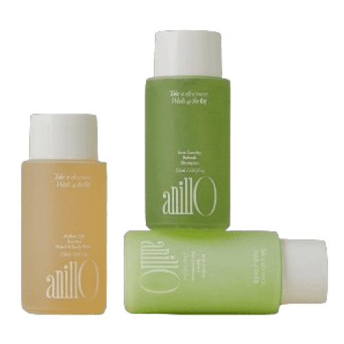 Дорожній набір anillO Lime Sunday & Amber528 Travel Shower Set